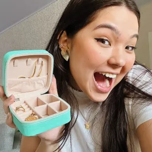 Mini Porta Joias Portátil para Viagem.