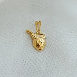 PINGENTE CUIA DE CHIMARRÃO. BANHADO A OURO 18K.