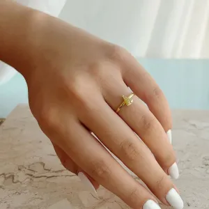 ANEL DE NOSSA SENHORA. BANHADO A OURO 18K.