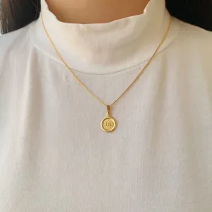 COLAR COM MEDALHA ESCRITO 