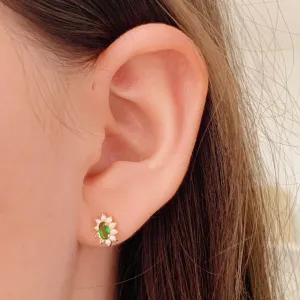 BRINCO PRINCESA ESMERALDA. BANHADO A OURO 18K.