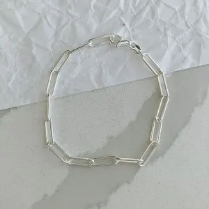 PULSEIRA DE ELOS OVAIS ALONGADOS. 19CM DE COMPRIMENTO.