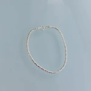 PULSEIRA SEXTAVADA OCA. 18,5CM DE COMPRIMENTO. EM PRATA 925.