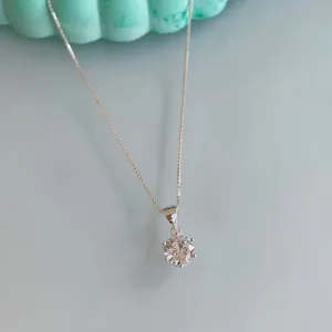 COLAR COM PONTO DE LUZ 7MM. 45CM DE COMPRIMENTO. EM PRATA 925.