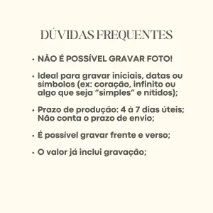 COLAR PERSONALIZADO MEDALHA 10MM DOURADO. 45CM DE COMPRIMENTO E 5CM DE REGULAGEM. BANHADO A OURO 18K.