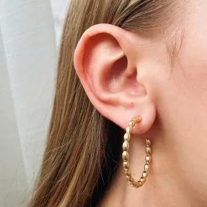 ARGOLA GOMINHOS. BANHADA  A OURO 18K.