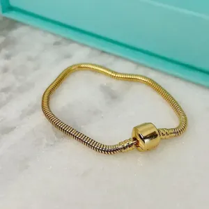 PULSEIRA MOMENTOS DOURADA MALEÁVEL. BANHADA A OURO 18K.