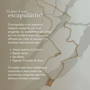 COLAR ESCAPULÁRIO SÃO JORGE. 65CM DE COMPRIMENTO. PLACA DE 1,5CM. EM PRATA 925.