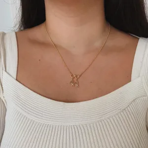COLAR FILHOS (CORAÇÃO COM 2 MENINOS CRAVEJADOS). 45CM DE COMPRIMENTO E 5CM DE REGULAGEM. BANHADO A OURO 18K.