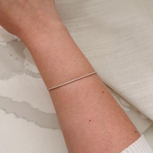 PULSEIRA BRACELETE ARO TORCIDO REGULÁVEL. EM PRATA 925.