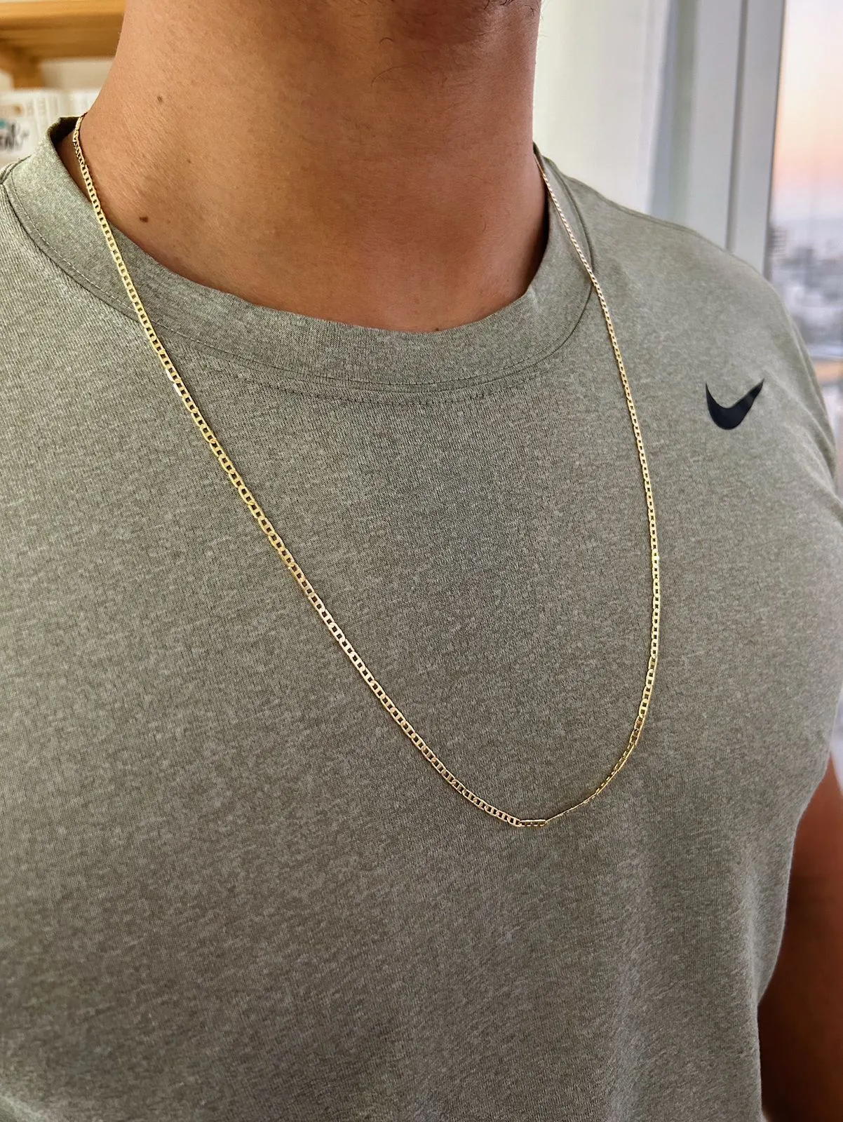 COLAR LACRE. 70CM DE COMPRIMENTO. BANHADO A OURO 18K.