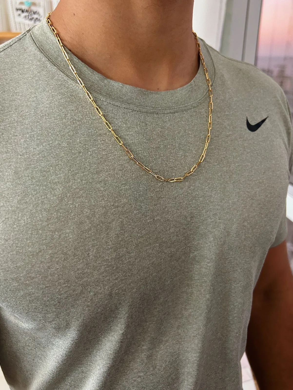 COLAR ELOS CARTIER. 60CM DE COMPRIMENTO. BANHADO A OURO 18K.