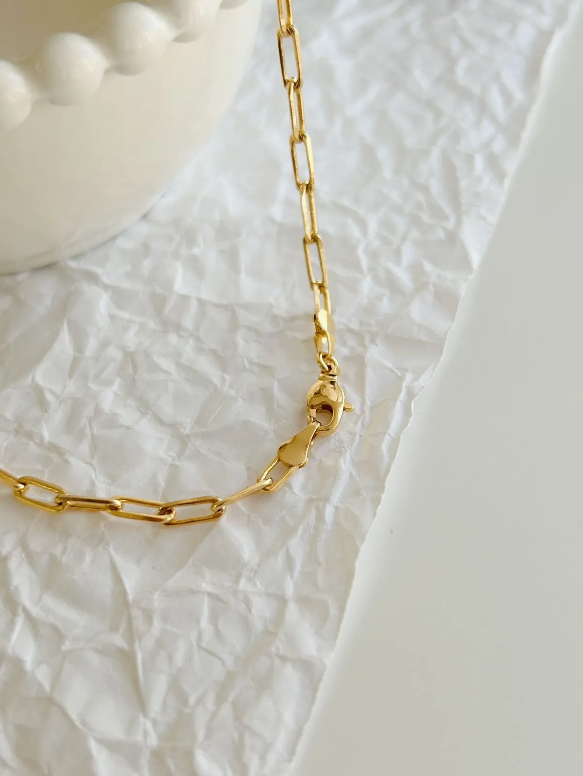 COLAR ELOS CARTIER. 60CM DE COMPRIMENTO. BANHADO A OURO 18K.