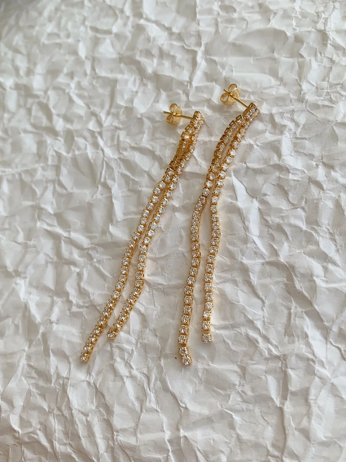 BRINCO RIVIERA DUPLO. BANHADO A OURO 18K.