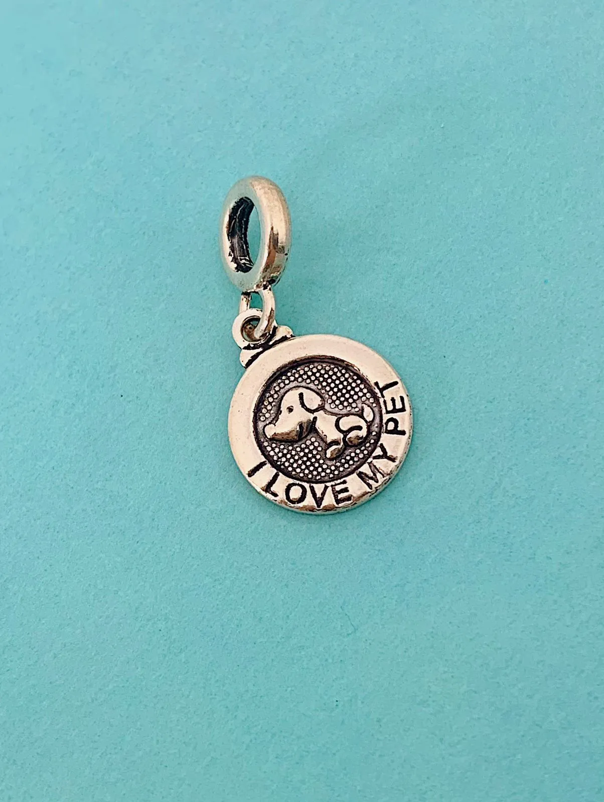BERLOQUE I LOVE MY PET DOG. EM PRATA 925.