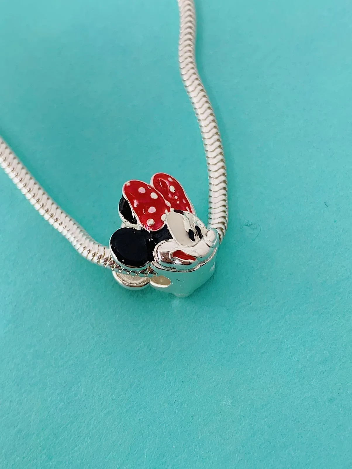 BERLOQUE SEPARADOR MINNIE. EM PRATA 925.