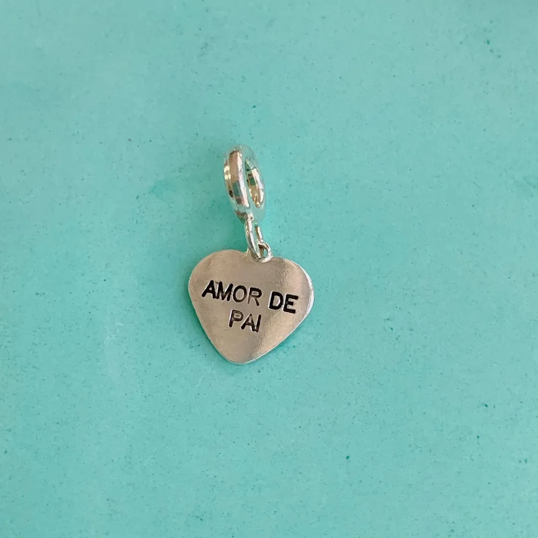 BERLOQUE AMOR DE PAI. EM PRATA 925.